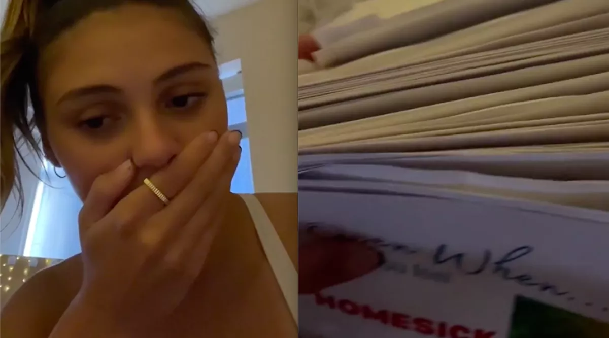 Leveleket kapott a nagyijától a 18 éves lány: amikor megnézte őket, könnyekben tört ki - Videó