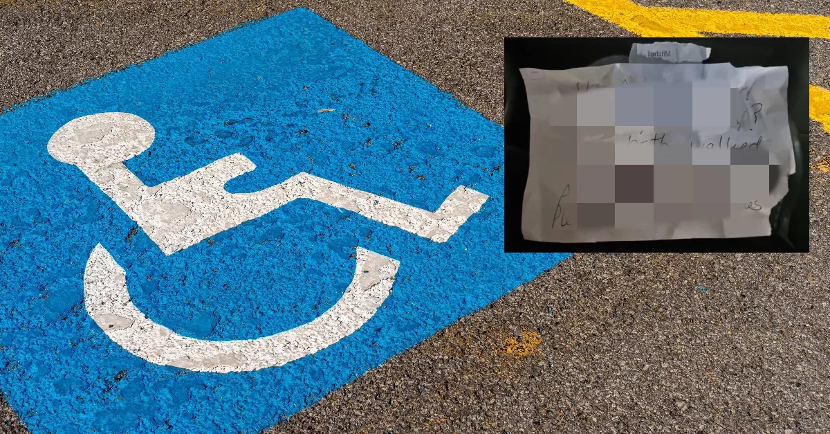 Mozgássérült parkolóhelyen állt meg a nő: durva üzenet várta, amikor visszaért - Fotók