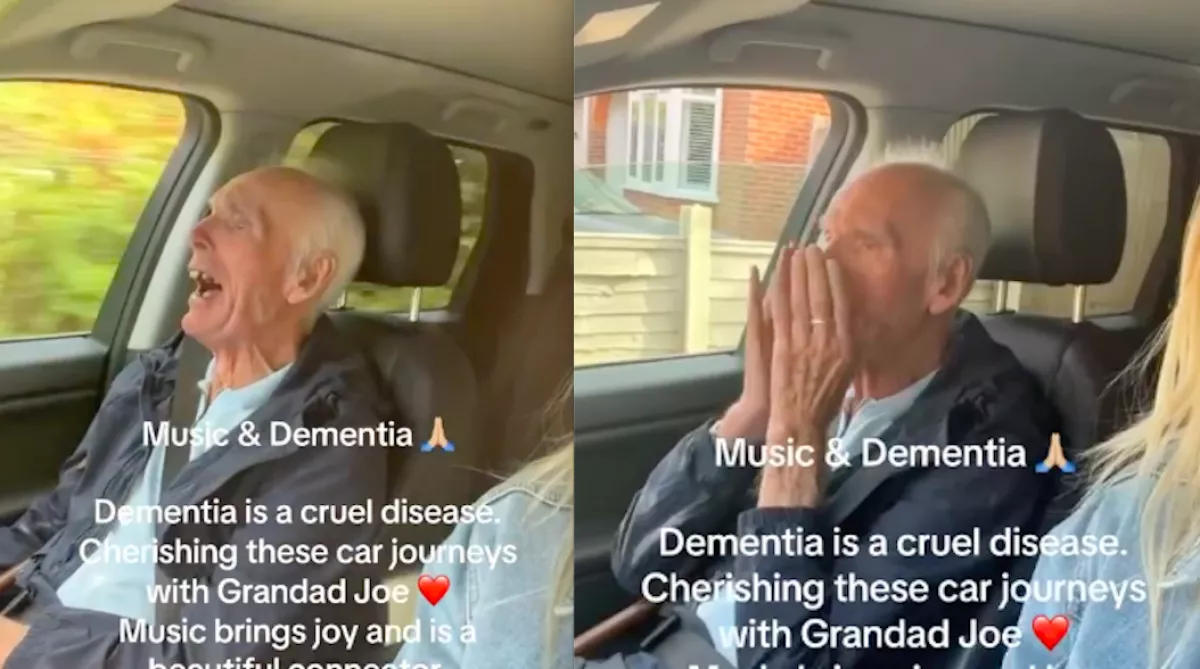 Meghallotta a dalt a demens bácsi az autóban: a reakciója megríkatja a világot - Videó