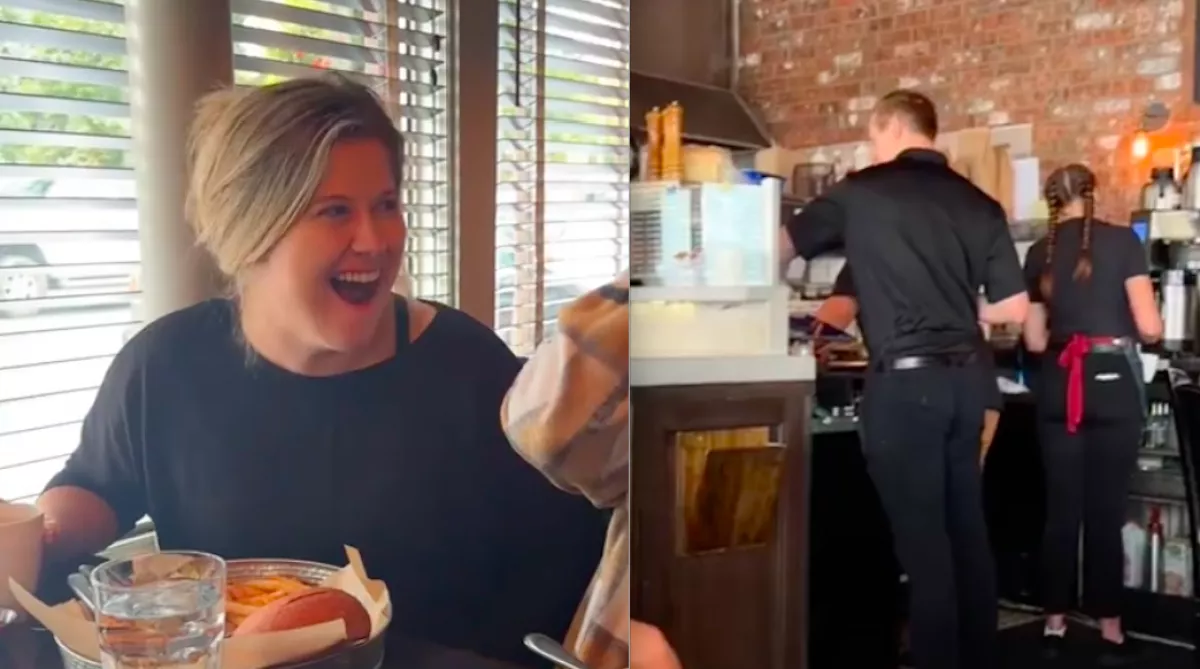 Meghívta a szexi pincért a nő az esküvőre: ami ezután történt, milliók nézik meg - Videó