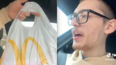 Csak egy McMuffin-t rendelt a srác a Mekiben: amikor kinyitotta a zacskót, leesett az álla - Videó