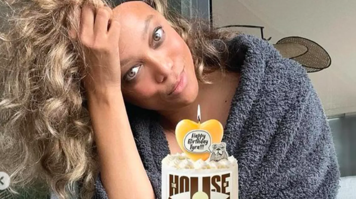 Észrevetted? Az 50-et ünneplő Tyra Banks szülinap tortájában van egy csavar - Fotó