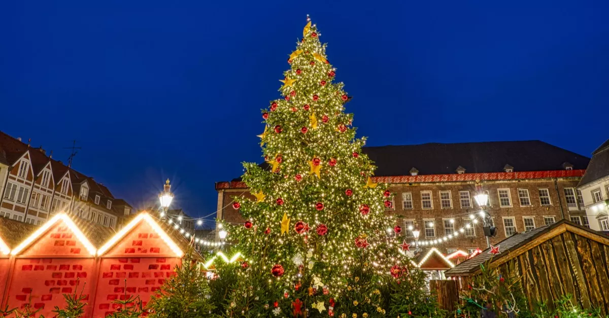 Feldőlt a karácsonyi vásár hatalmas fája: három nőt temetett maga alá - Videó