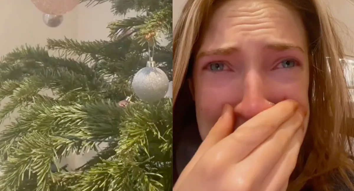 Amikor ránézett a nő a karácsonyfára, az emberek rémálmát látta valósággá válni - Videó