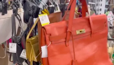 Egy 2400 forintos táskát talált a nő a turkálóban: amikor jobban megnézte, elakadt a szava - Videó