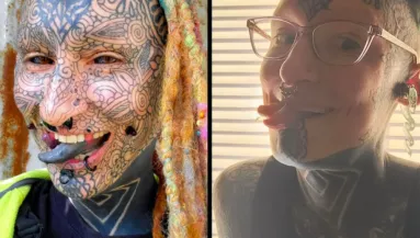 Tetovált szemgolyó, kettévágott nyelv: két világrekordot is megdöntött ez a nő - Fotók