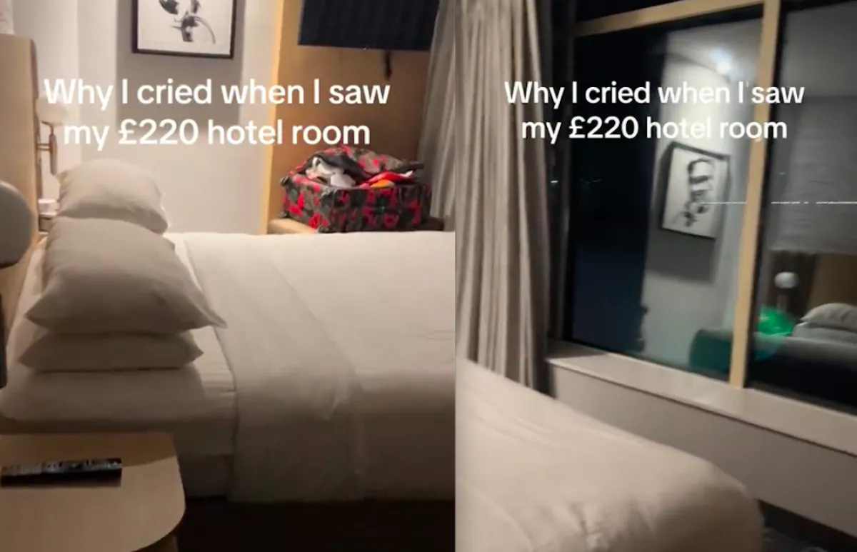 Belépett a nő a szállodai szobába: miután elhúzta a függönyt, sírva fakadt - Videó