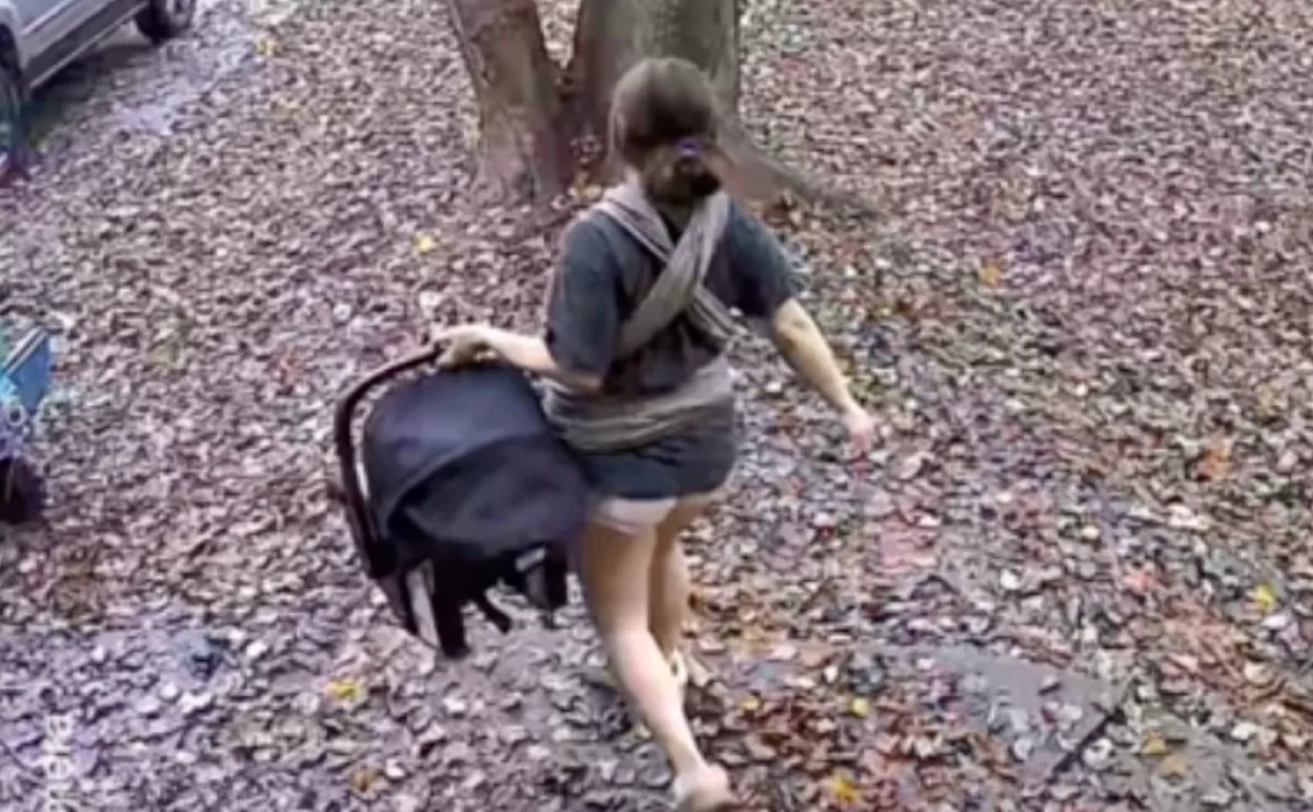 Amikor az anyuka rájött, hogy sétált odakint, mélységesen elszégyellte magát - Videó