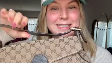 Gucci-táskát talált a nő a bolhapiacon: amikor megtudta az árát, majdnem összeesett - Videó