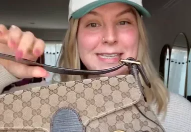 Gucci-táskát talált a nő a bolhapiacon: amikor megtudta az árát, majdnem összeesett - Videó