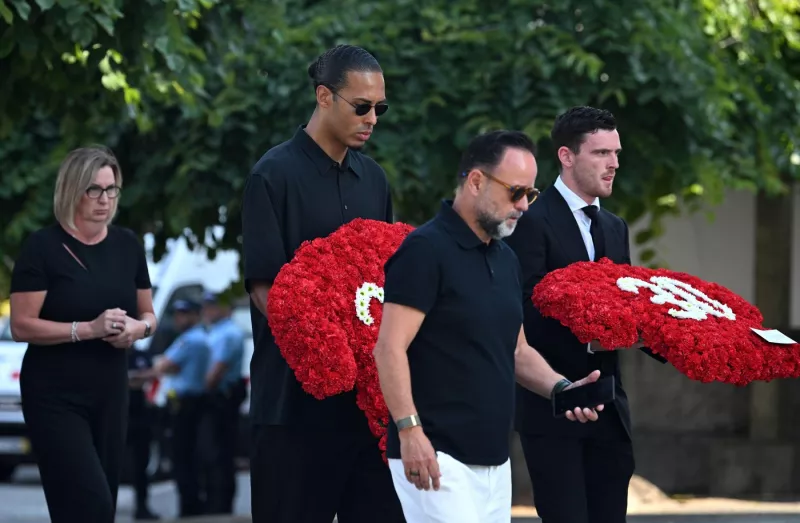 Diogo Jota, temetés, sztárok, 