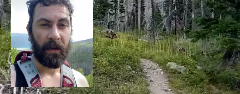 Amikor meglátja a túrázó, ki követi, azonnal elindítja a kamerát, ha nem élné túl - Videó