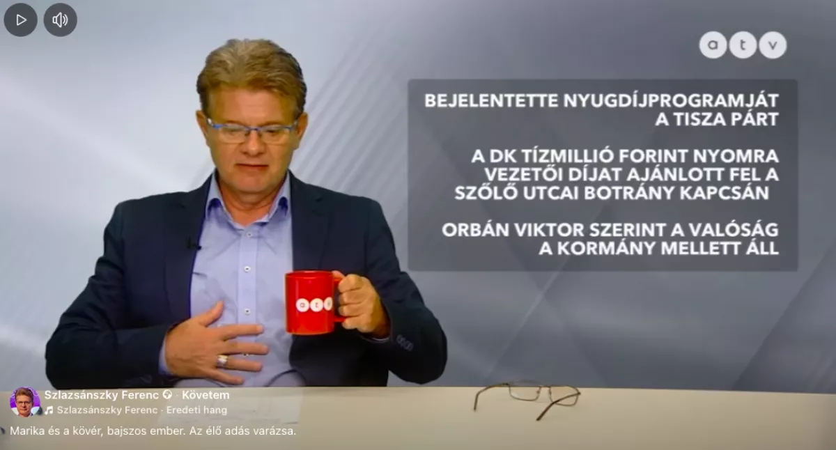 Megdöbbentő jelenetek az ATV élő adásában - A műsorvezető rögtön a hasához kapott - Videó