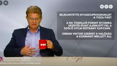 Megdöbbentő jelenetek az ATV élő adásában - A műsorvezető rögtön a hasához kapott - Videó