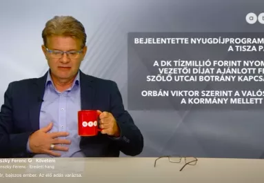 Megdöbbentő jelenetek az ATV élő adásában - A műsorvezető rögtön a hasához kapott - Videó