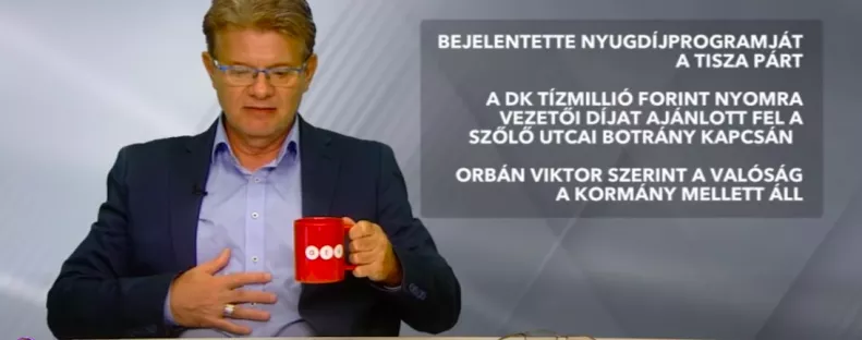 Megdöbbentő jelenetek az ATV élő adásában - A műsorvezető rögtön a hasához kapott - Videó