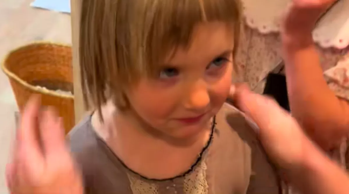 Saját magának vágta le a haját Amanda kislánya: az apja reakciója sokakat megérint - Videó