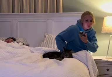 Mindig 23 órakor fekszik le Erika macskája: amikor a nő felkel, hatalmas balhé tör ki - Videó