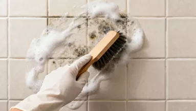 Ez a két összetevős keverék azonnal eltünteti a penészt a fürdőből: gyorsabban hat, mint az erős vegyszerek