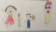 Családi képet rajzolt a fiú (6) az iskolában: amit az anya észrevett, letaglózta