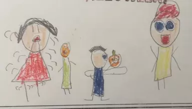 Családi képet rajzolt a fiú (6) az iskolában: amit az anya észrevett, letaglózta