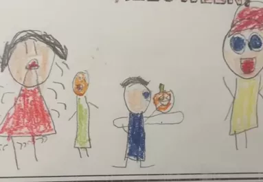 Családi képet rajzolt a fiú (6) az iskolában: amit az anya észrevett, letaglózta