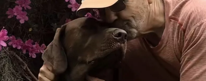 Szomorú volt a bácsi, a lányai kutyával lepték meg: ami ezután történt, csoda