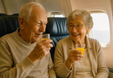 Friss tanulmány: ezért ne üljenek soha egymás mellett az idősebb párok a repülőgépeken