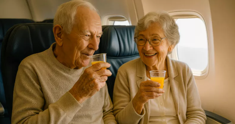Friss tanulmány: ezért ne üljenek soha egymás mellett az idősebb párok a repülőgépeken