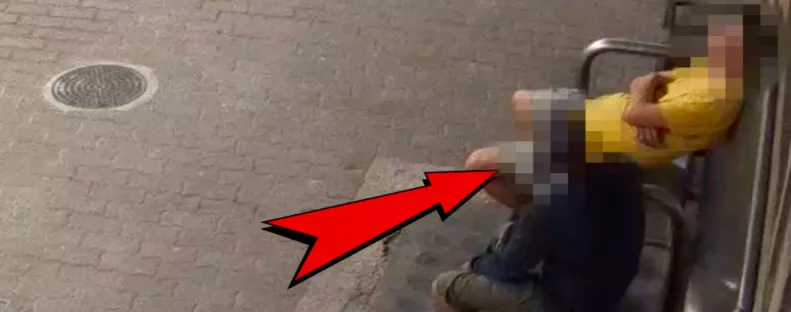 Odalépett az alvó férfihoz a győri állomáson: amit ezután tett, kamera rögzítette