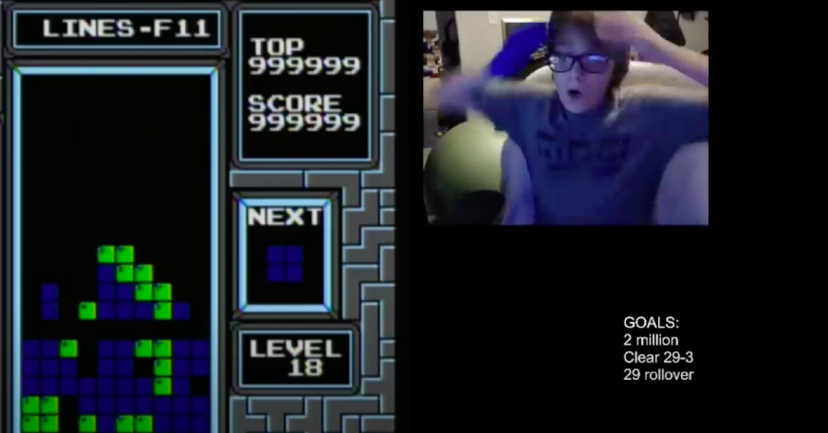A 13-year-old boy set a Tetris record that shouldn't exist