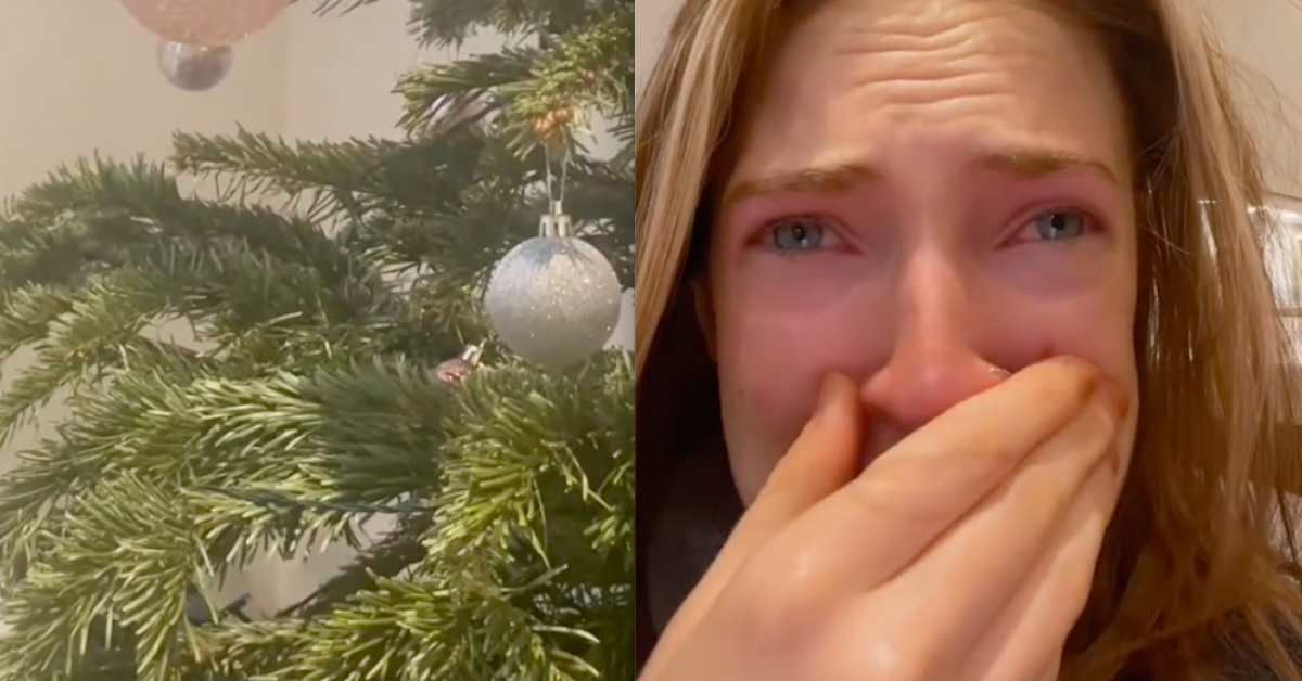 When she looked at the Christmas tree, she saw people's nightmares come true